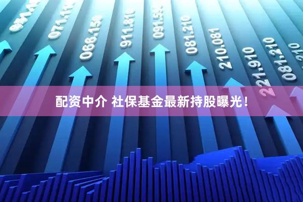 配资中介 社保基金最新持股曝光！